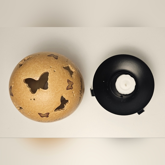 Butterfly Ceramic Tealight Holder Cherish Yesterday Live Today Decor - Picture 8 of 8